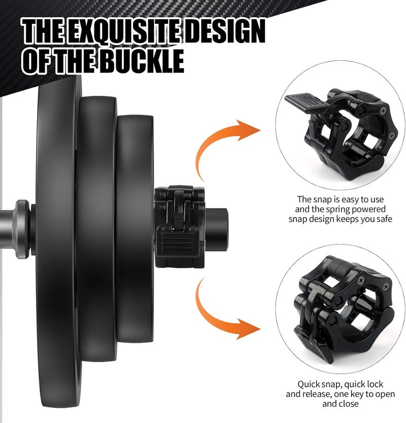 NewBEP 2PCS Olympic Adapter Sleeve 7.8" with Olympic Barbell Clamps 2", Converts 1" Standard Weight Plate Posts to 2" Olympic Weight Plate Posts, Removable end Cap - Image 4